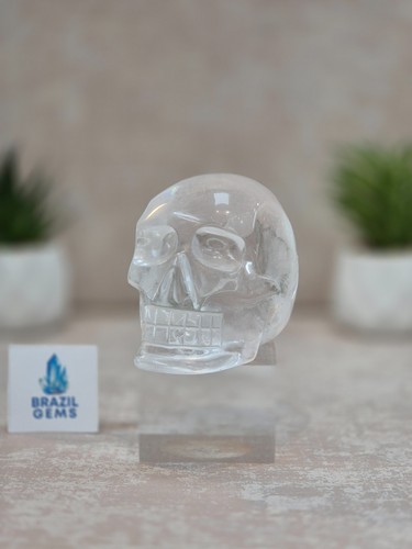 Skull quartz crystal - skull,