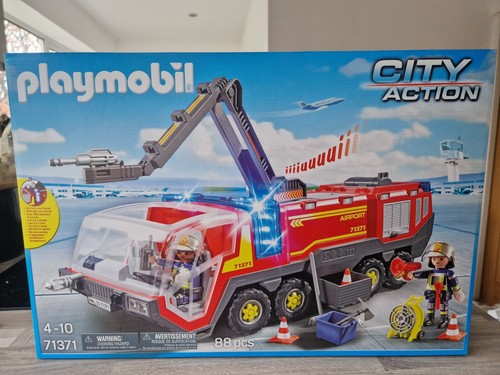 Playmobil 71371 airport fire - playmobil,