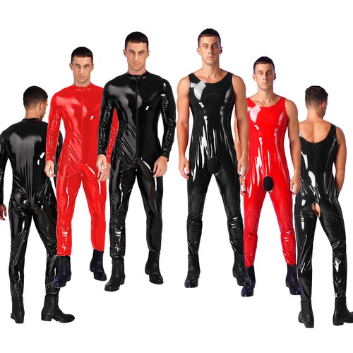 Mens shiny zipper crotch - shiny,