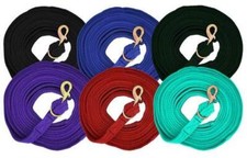 Showman Flat Cushion Lunge Line w/ Removable Brass Snap