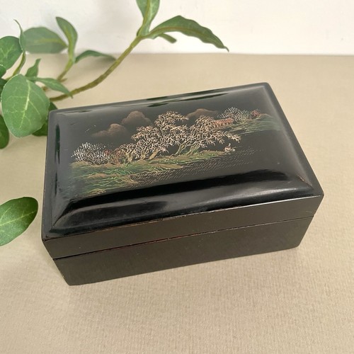 Vintage oriental box black - oriental,