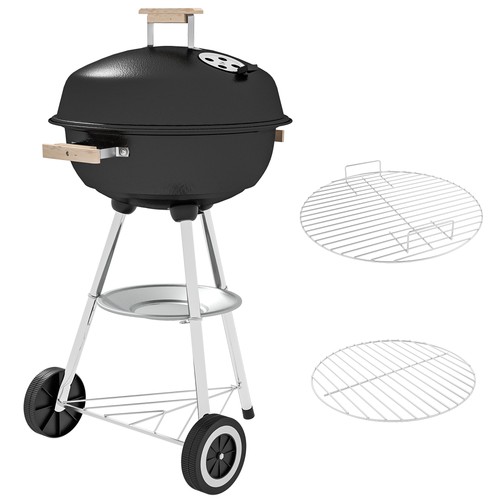 Outsunny portable round kettle - outsunny,