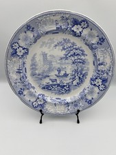Antique Staffordshire Blue And