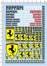 water slide decals FERRARI