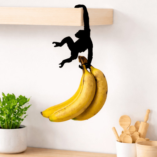 Wooden banana balance hook - wooden,