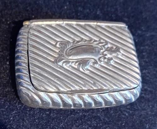 Antique silver plate - snuff, box