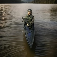 HM Armed  Forces Figure and Canoe Incomplete