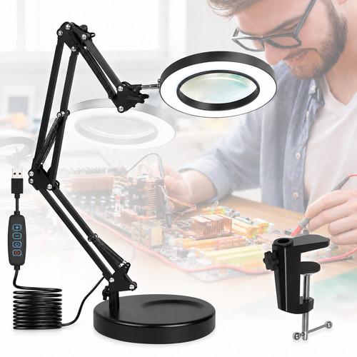 Desktop magnifying glass with - magnifying,