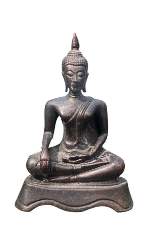 Small metal buddha statue - statue, –