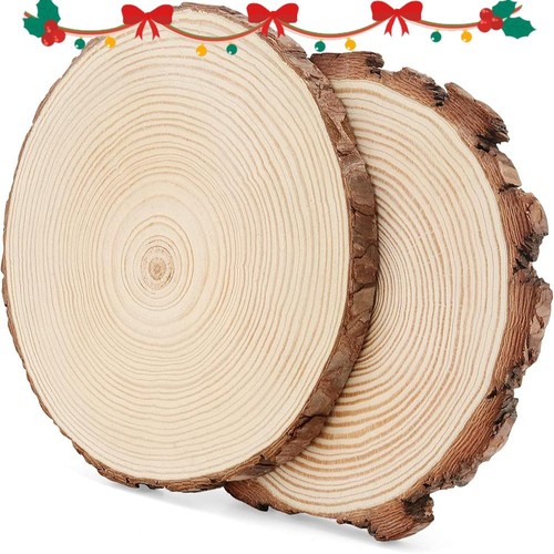 20cm wood slices natural - 18-20cm,