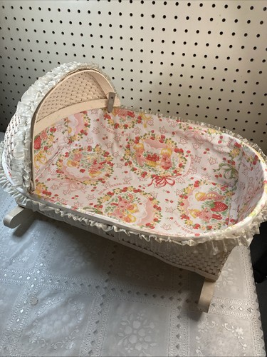 Vtg 1970s wicker rocking - 1970s, doll