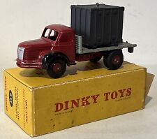Vintage French Dinky Toys 34B Berliet Truck With Container (1956-59) Boxed