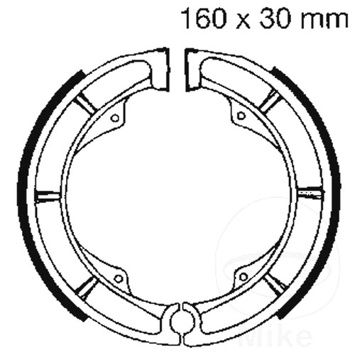 Ebc brake shoes inc springs - ebc,