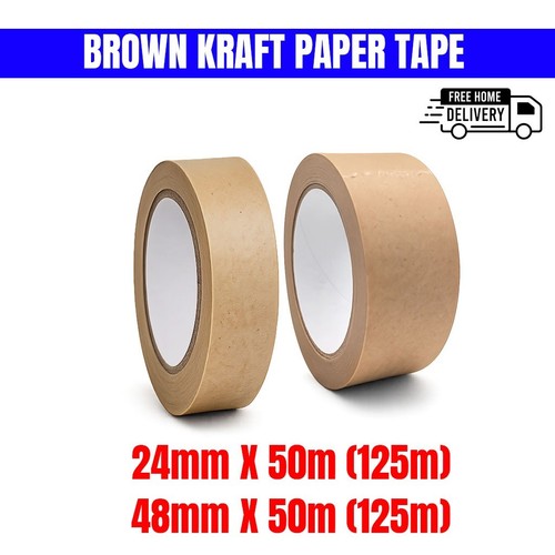 Brown kraft paper tape self - paper,