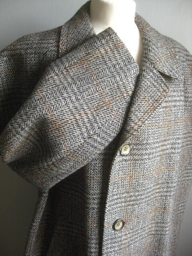 Vintage wool trench coat - coat, 46
