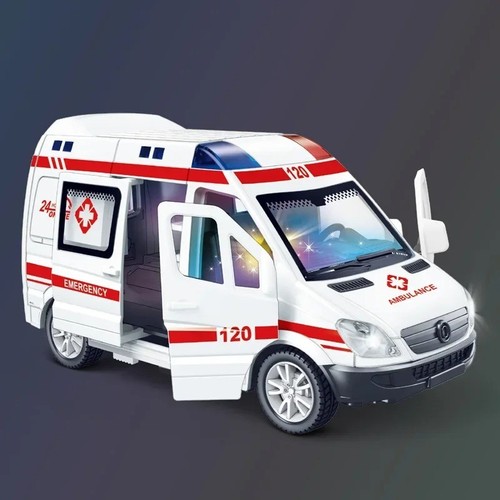 Alloy ambulance car model - car,