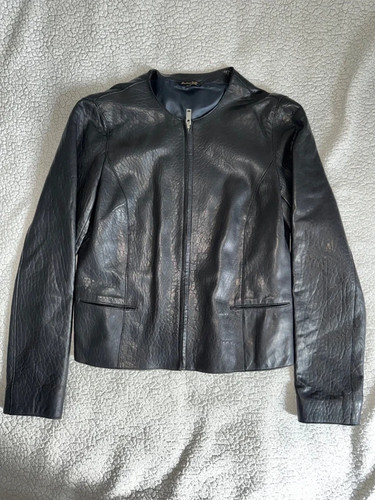 Massimo dutti black leather - massimo,