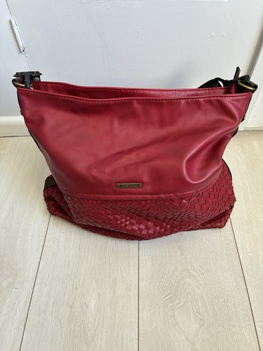 Large red bulaggi handbag - red,