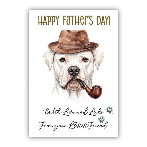 American bulldog father - american, father’s