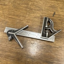 Vintage Starrett 6" Combination Square with Centre Finder, Level  - USA