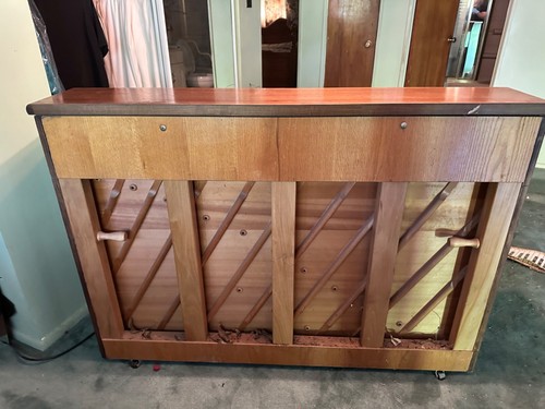 Currier piano with - with, bench