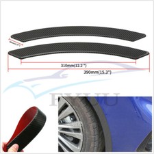 2 Pcs 39cm Carbon Fiber Car Fender Flares Arch Wheel Eyebrow Protector/Mudguard