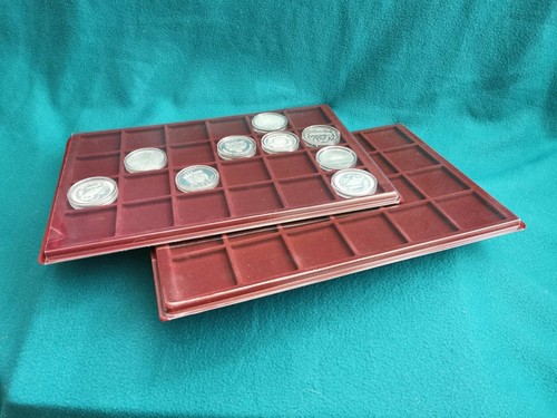 Coin tray dark red eu - 2x,