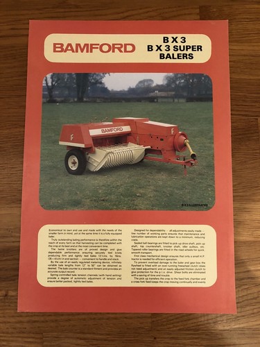 Bamford bx3 super baler - bamford,