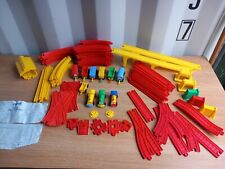 Vintage 1980s Merit 'First Train Set' Push Along - Track, Trains And Carriages 