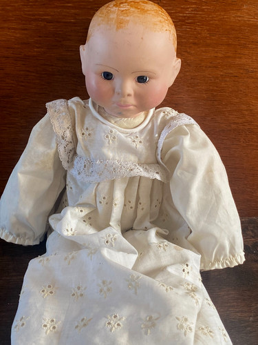 Antique english porcelain doll - antique,