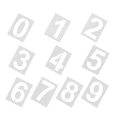  10 Pcs Door Number Template Large Stencils Address Painting Templates Curb