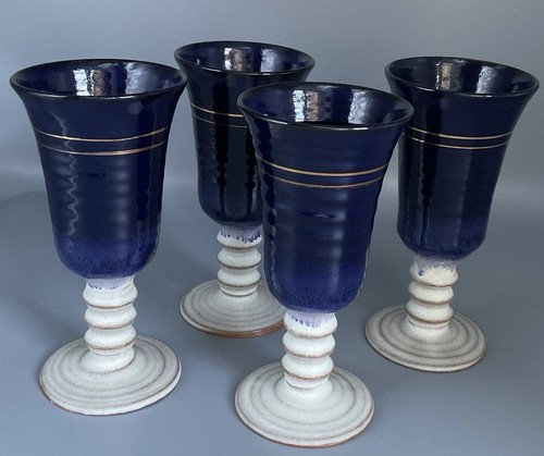 Set ceramic wine - 4, goblets