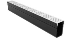 Drainage channel 1M Lengths - 65mm Width - Silver - T-sections, Corner, End Caps