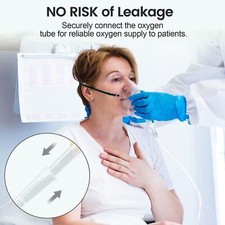 26Ft Oxygen / Hydrogen Machine Extension Tube & Connector Transparent Crush