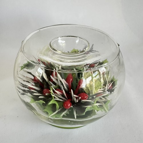 Vintage glass candle holder - vintage,