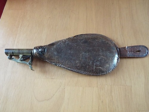 Vintage gun powder - vintage, leather