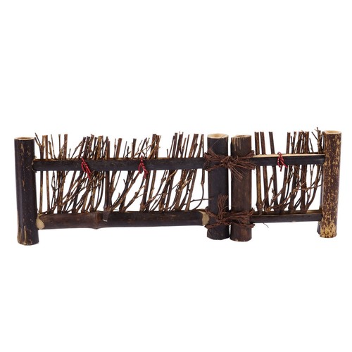 Hand woven wooden fence - hand-woven,