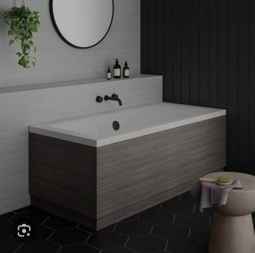 Grey wood effect - mdf, bath