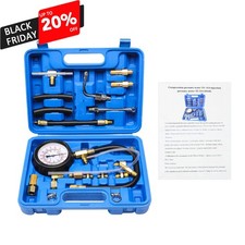 Universal Fuel Injection Gauge Pressure Tester Test Kit Car System Pump Tool New