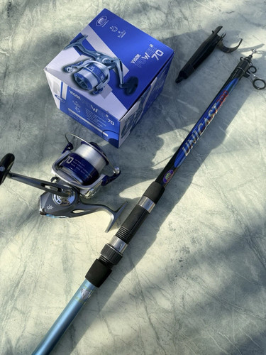 Fishing telescopic beachcaster - telescopic,