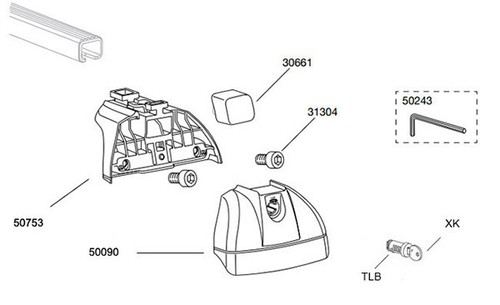 Thule 753 foot multi - thule,