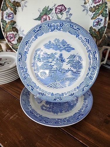 Blue transferware - blue,