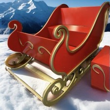 Outdoor santa sleigh 8ft - sleigh, x4ft