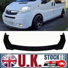 For Opel Vauxhall Vivaro 2007-2018 Gloss Black Front Bumper Lip Splitter Spoiler