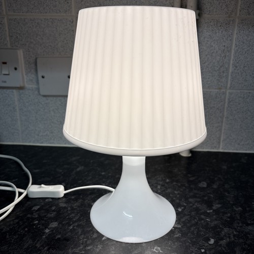 Ikea white lampan - white, 11"