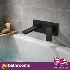 Wall Mounted Black Bath Tap