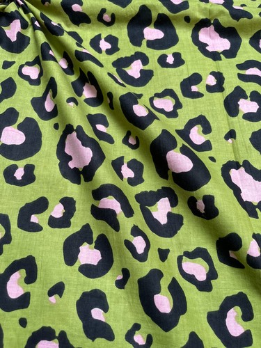 Indian green leopard print - leopard,
