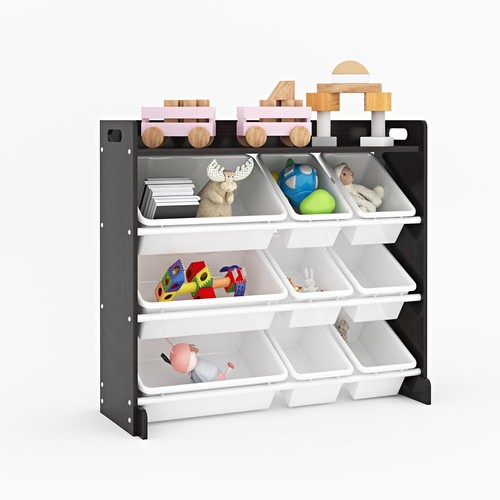 Wooden toy shelf - wooden,