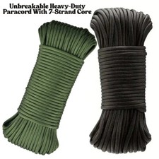 100FT 30M 4mm 7 Strand Core 550 Paracord Parachute Cord Camping Tent Rope NEW