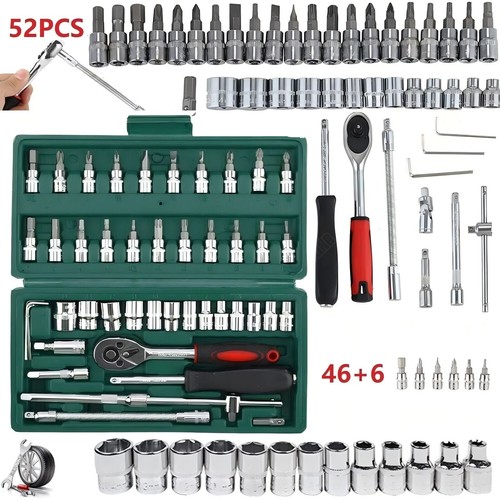 52pcs metric socket set - set, 1/4"